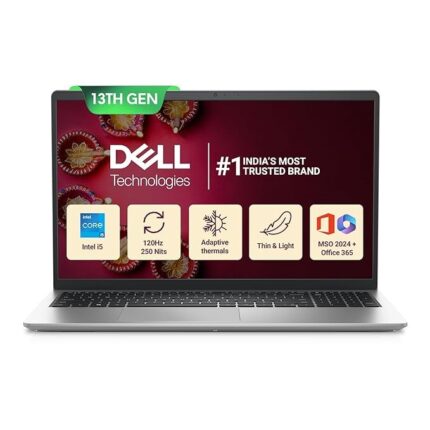Dell Inspiron 3530, Intel Core i5 13th Gen - 1334U, 16GB RAM, 1TB SSD, FHD 15.6"/39.62 cm, Windows 11, MSO'24, Silver, 1.62kg, Backlit Keyboard, 15 Month McAfee, Thin & Light Laptop